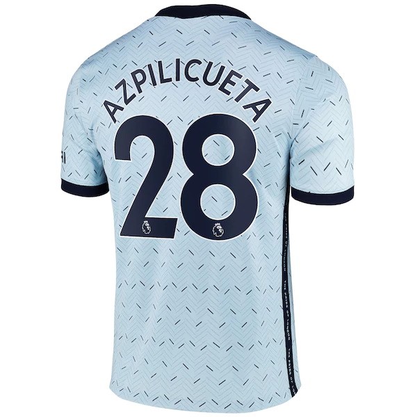 Camiseta Chelsea NO.28 Azpilicueta Segunda equipo 2020-2021 Azul